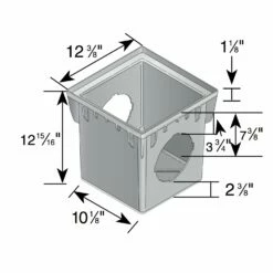 NDS - 1200BLKIT - 12-inch Catch Basin With Grate, Black -Sprinkler Supply Store Sales 1000x1000 1160741880