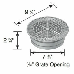 NDS - 1050 - 10" Rd Grate-Green -Sprinkler Supply Store Sales 1050 3 8951bc6e 0373 485c 83cc 238b191be47a