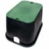 NDS - 113BC - STD 14"x19"x12" Box And Overlapping Lid, Green Lid/ Black Body