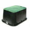 NDS - 117BC - STD 13"x20"x12" Box And Overlapping Lid, Green Lid/Black Body