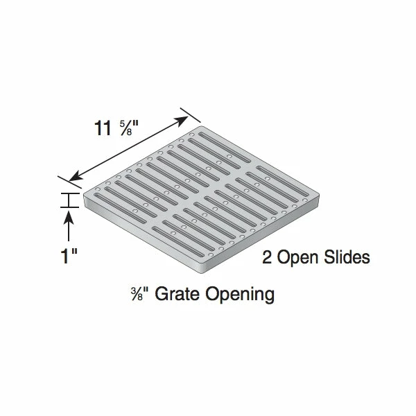 NDS - 1213 - 12" Sq Grate-Cast Iron 2 NDS - 1213 - 12" Sq Grate-Cast Iron - Image 2