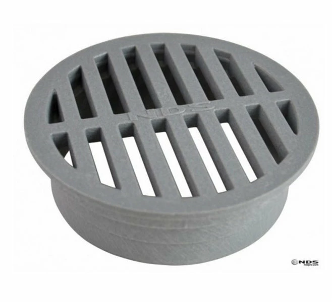 NDS - 1260 - 12" Rd Grate-Gray 1 NDS - 1260 - 12" Rd Grate-Gray