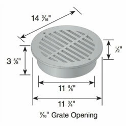NDS - 1260 - 12" Rd Grate-Gray 3 NDS - 1260 - 12" Rd Grate-Gray -Sprinkler Supply Store Sales 1260 3 8a453978 0536 4fb7 986d 66272d5c1a46