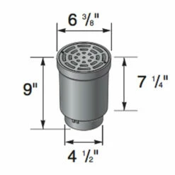 NDS - FWSD69 - 4" SCH40 SURFACE DRAIN INLET