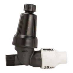 Hunter - HFR-075-40 - HFR Filter Pressure Regulating 40 PSI In-Line/WYE 3/4 In. MIPT Plastic Black 150 Mesh W/ Stainless Steel Screen & Flush Cap